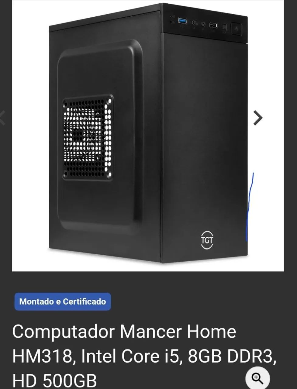 Computador Mancer Home Intel Core i5 16GB DDR3