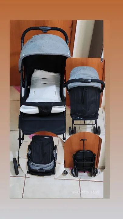Vendo carrinho e bebê conforto da marca kiddo  - Foto 4