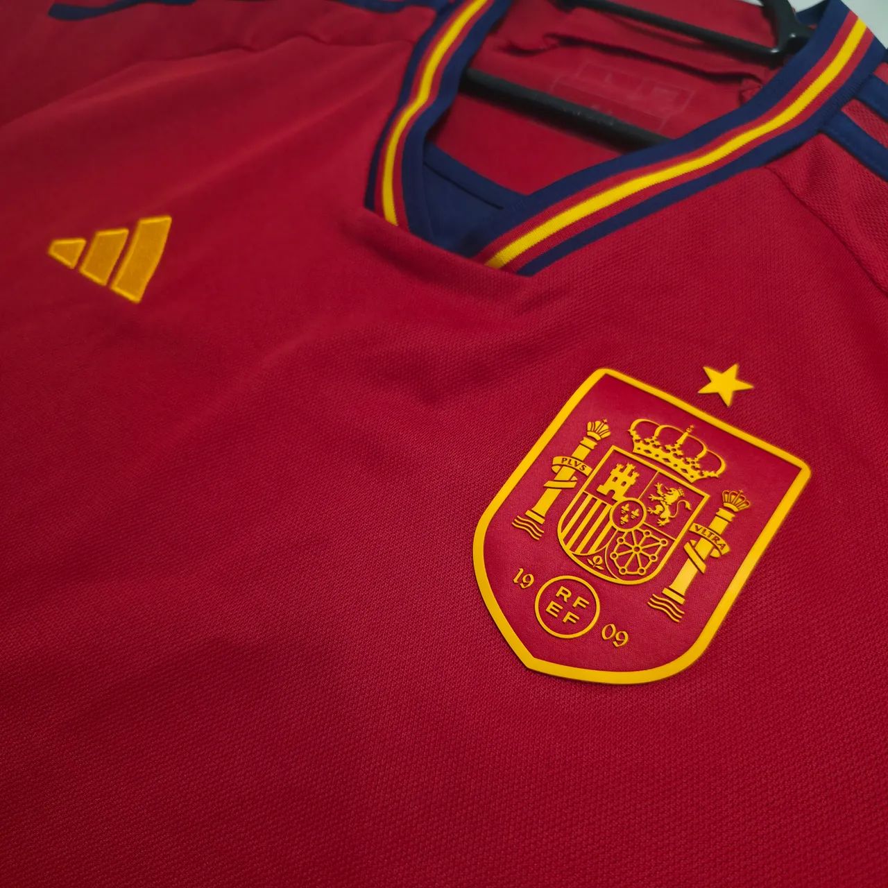 Camisa Seleção da Espanha 2022 Adidas Original (seminova) - Foto 2