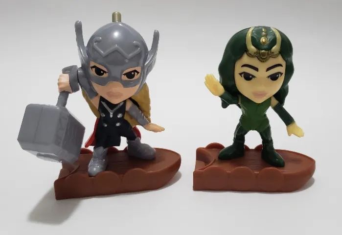 02 Bonecos Thor Amor E Trovao - Mc Donalds