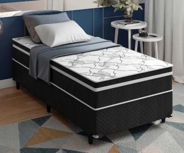Cama Box Atenas Solteirão 108x198x24cm Biflex Novo fazemos entrega