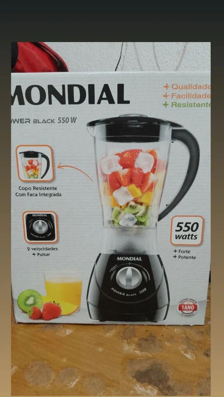 Liquidificador Mondial Power Black 550W
