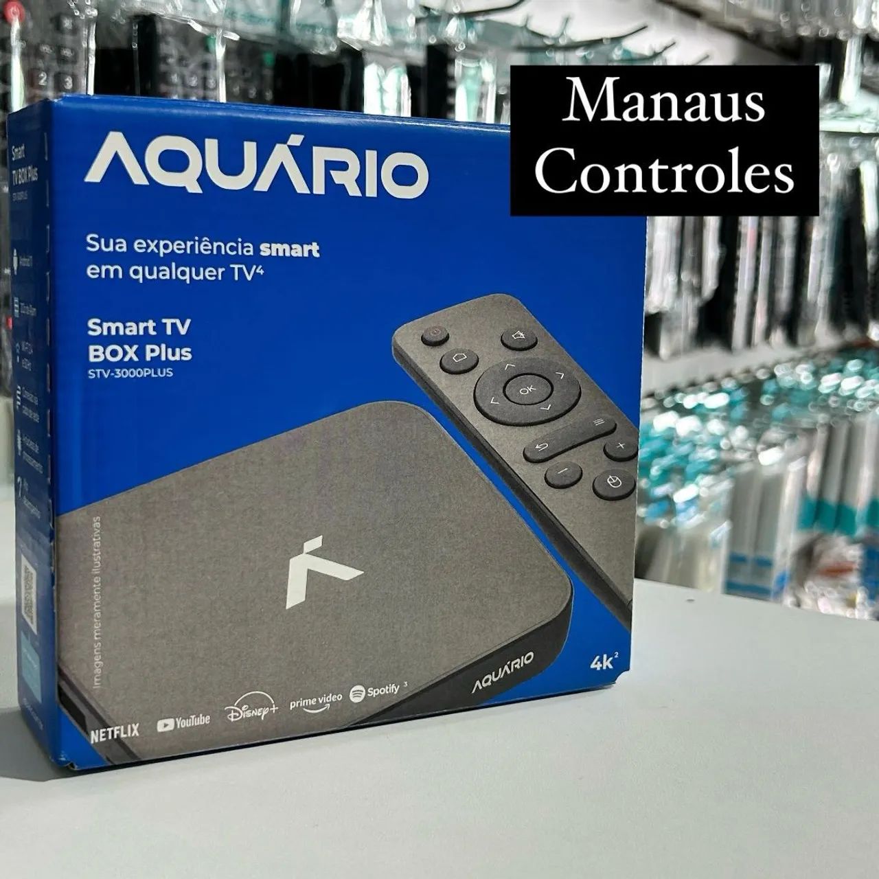 Smart TV Box Plus 4K - AQUÁRIO ( Entrega Grátis )