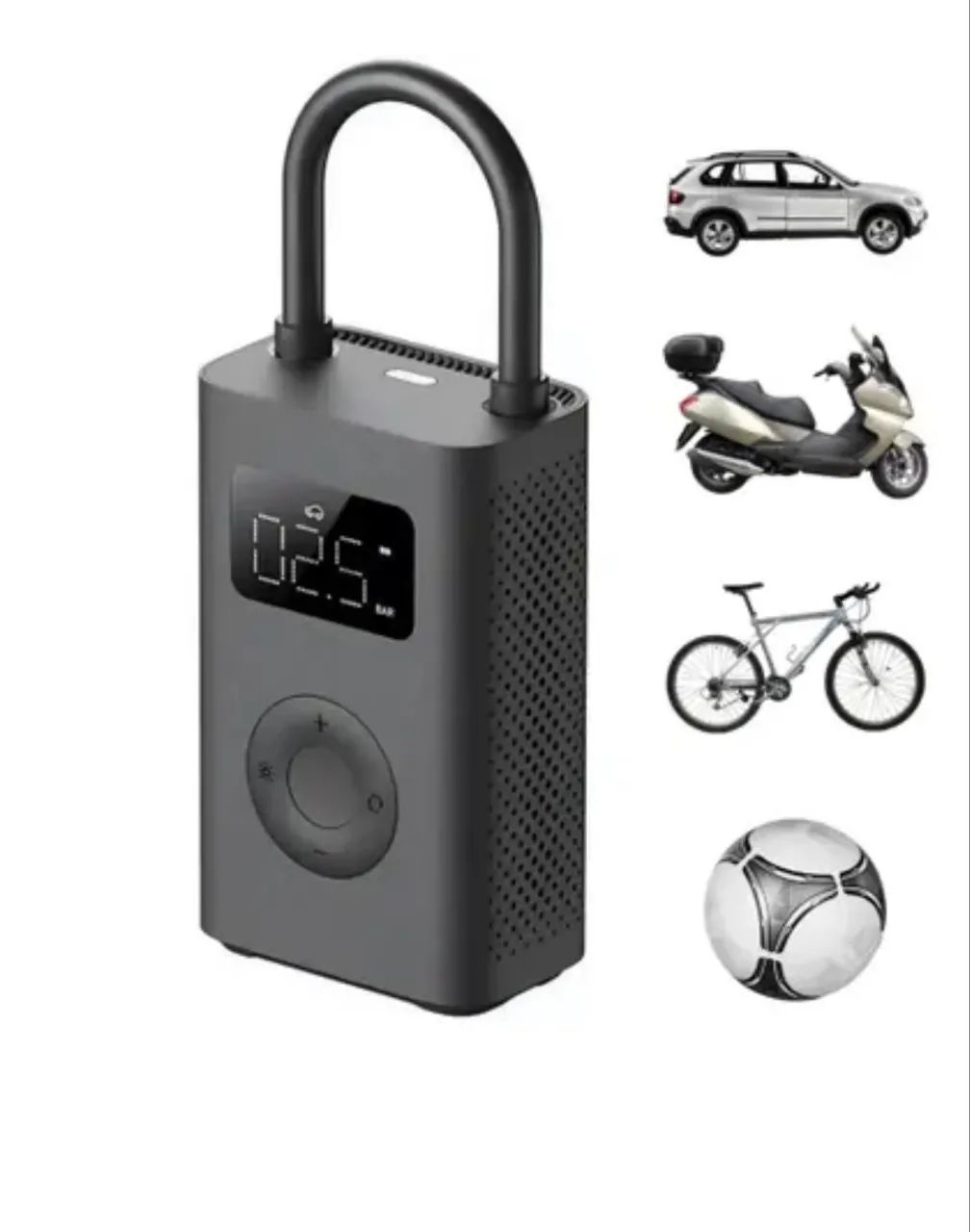 Compressor de Ar 2 Xiaomi Mi Portátil Electric Air MJCQB06QW - Preto - Foto 3