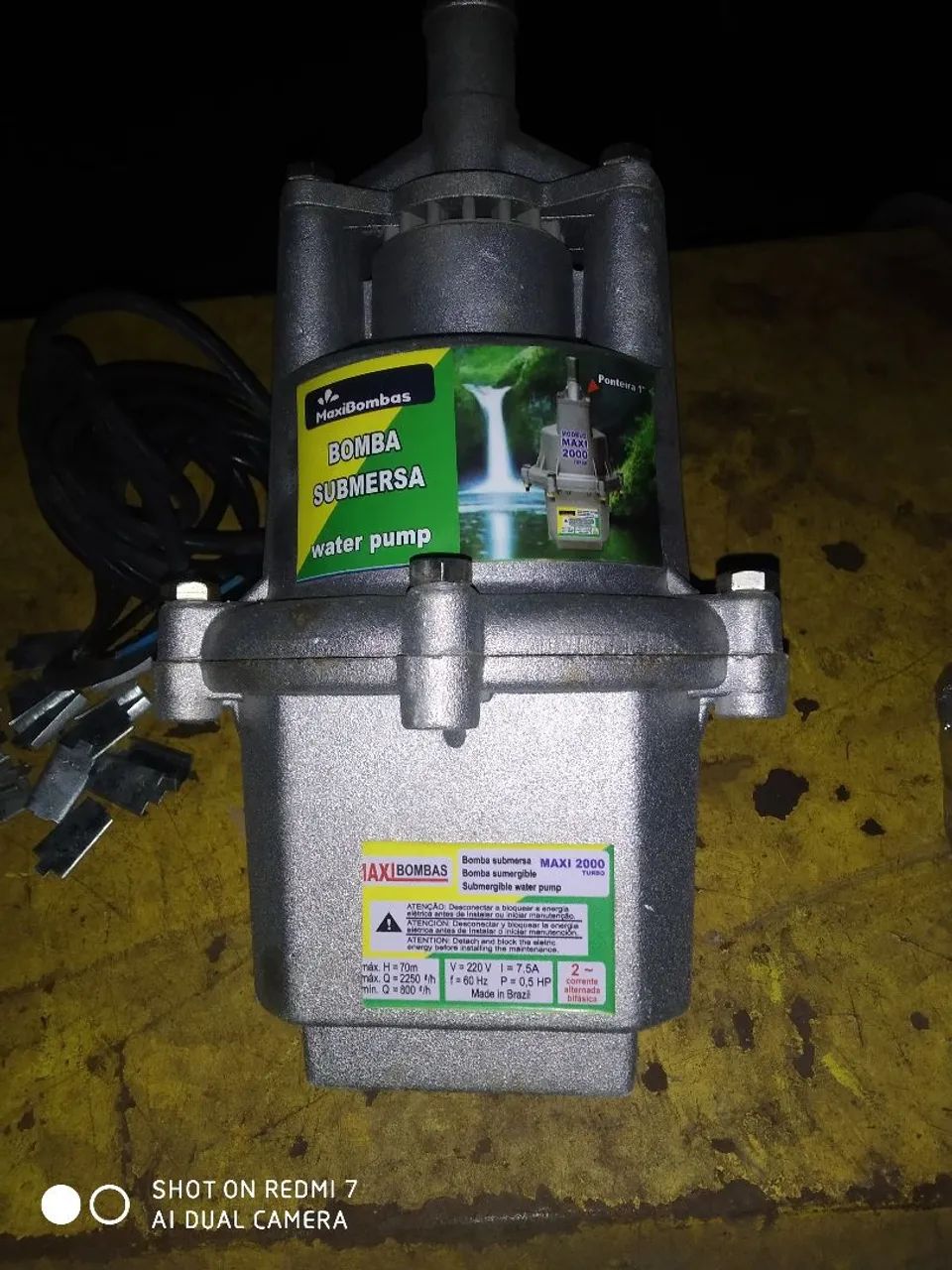 Bomba Submersa Maxi 2000 - Ideal para poços e cisternas