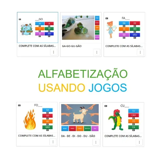Apostila de Alfabetização