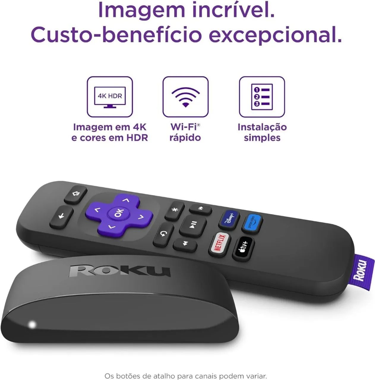 Roku Express 4K - Streaming em 4K com HDR - Foto 2