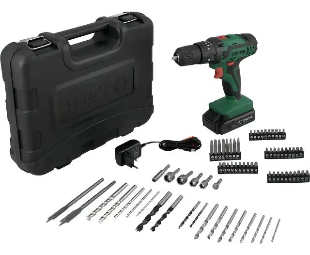 Furadeira Parafusadeira Sem Fio A Bateria Tb-12e 12v 3/8 10mm Com Maleta E Acessórios The 