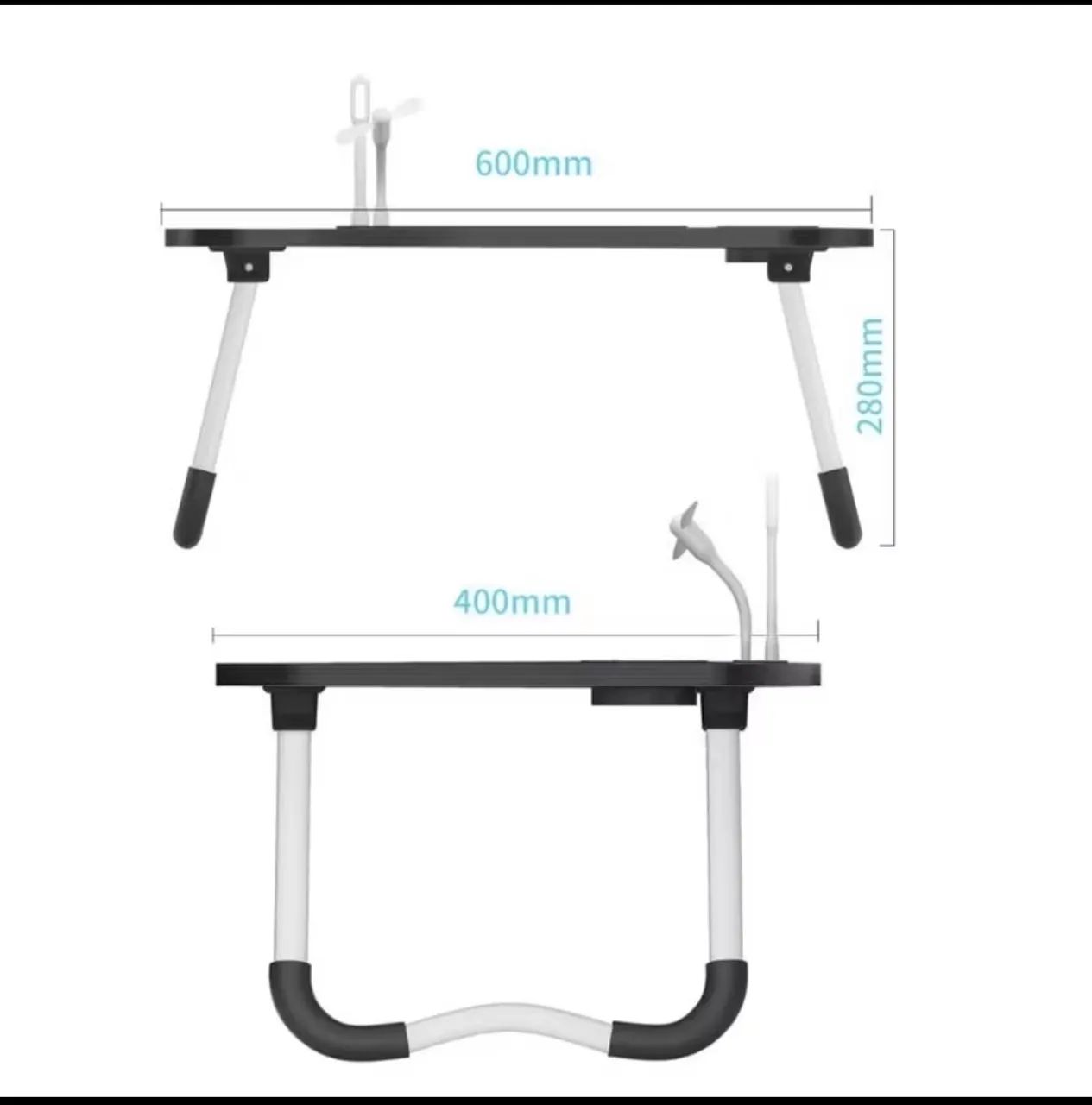 Portable Wooden Folding Desk for Study and Notebook Use
