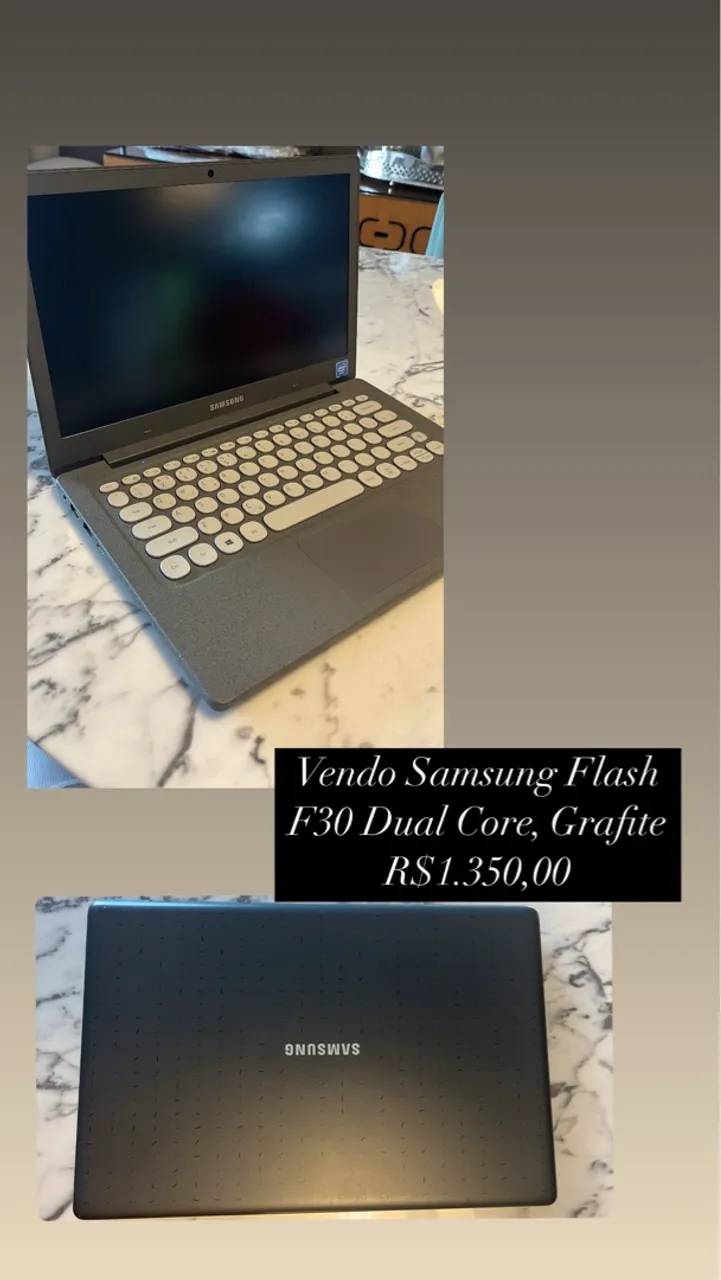 Notebook Samsung Flash F30 Dual Core Grafite