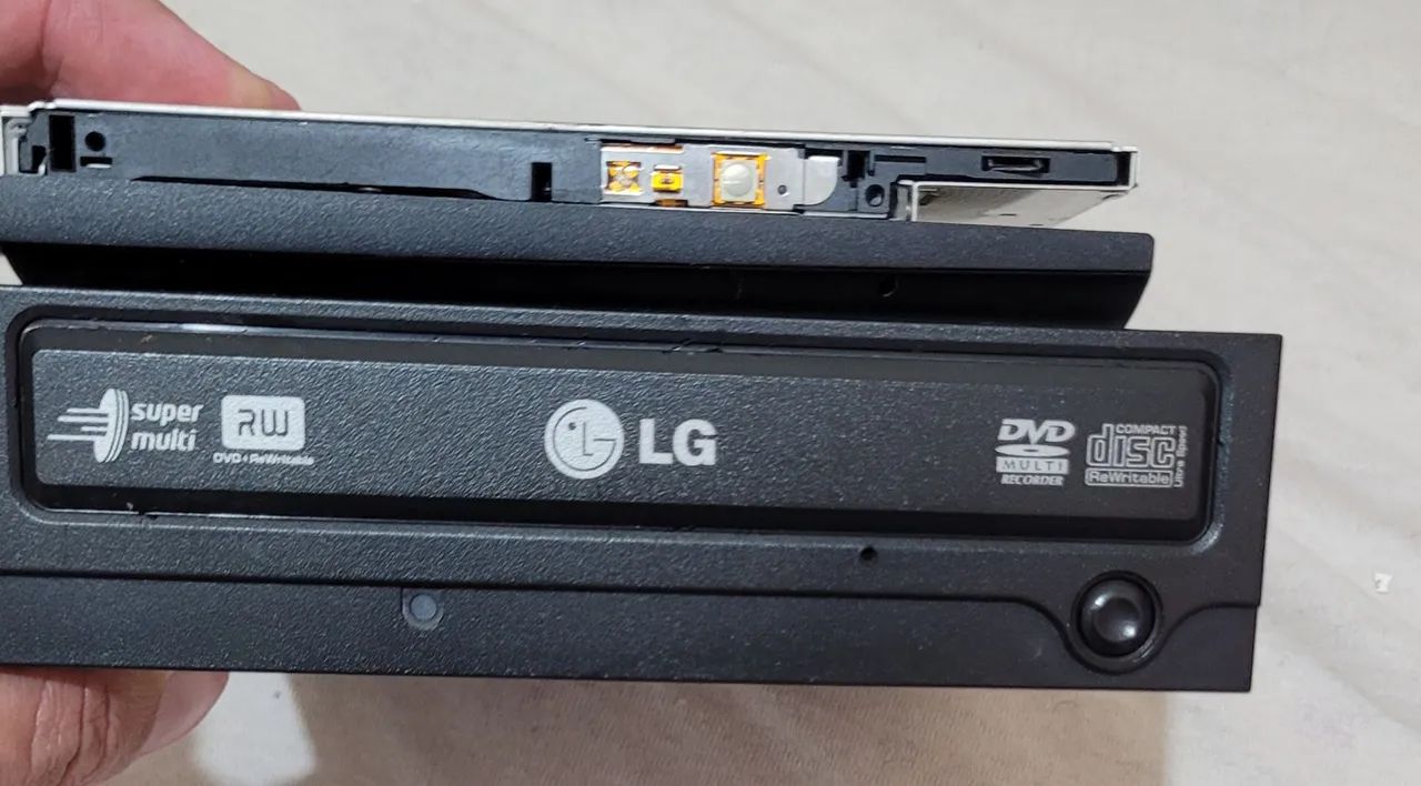 Lote 3 drives dvd rw - 1 desktop ide LG, 2 laptop notebook leitor CD DVD PC computador - Foto 3