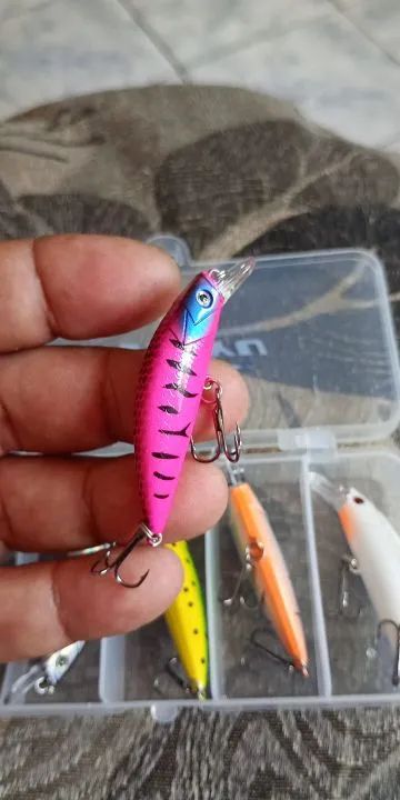 Kit de 5 isca artificial de pesca  - Foto 2