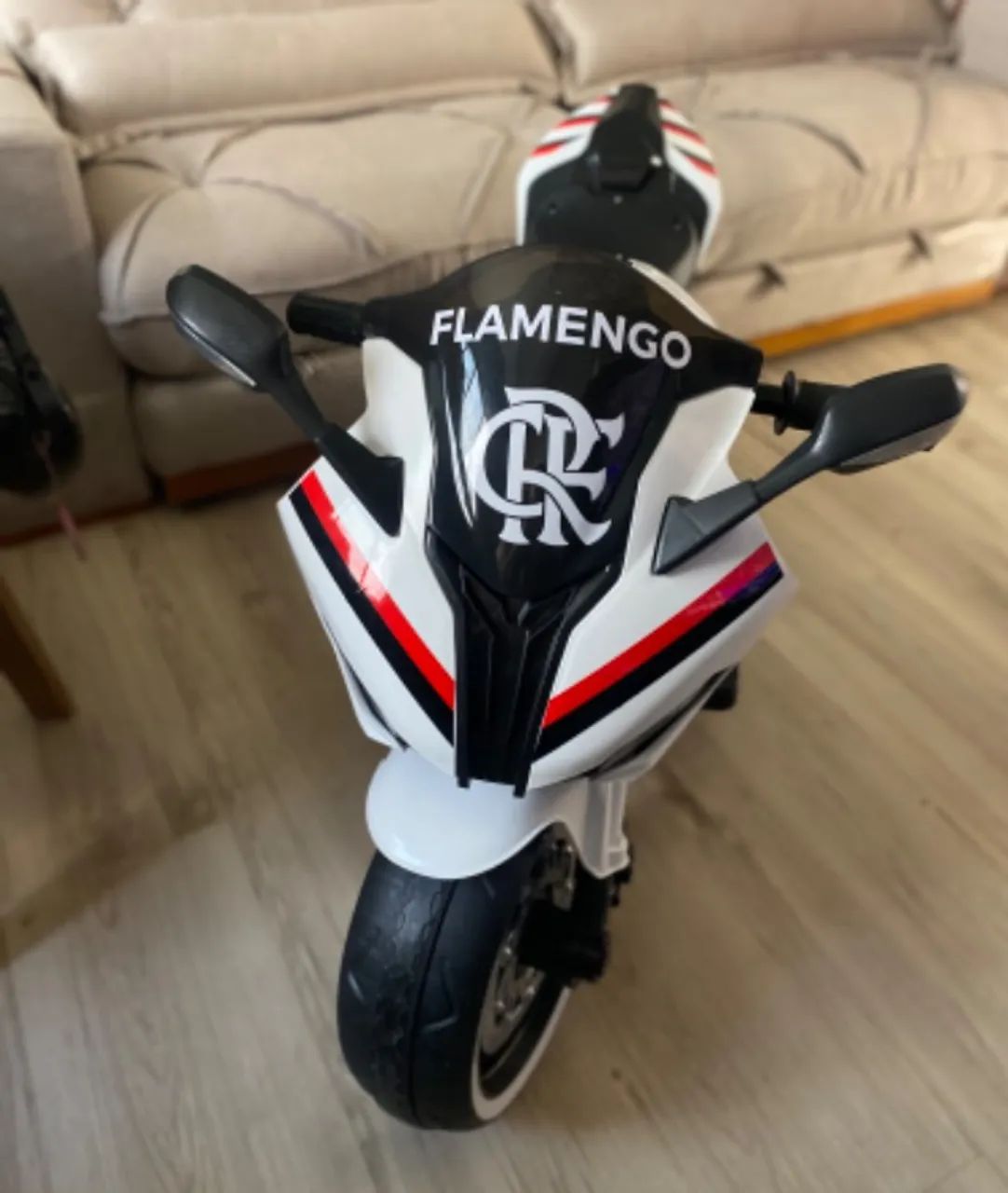  Moto Elétrica Infantil Flamengo - Oficial (ed Limitada)- para 2 a 8 anos  - Foto 2