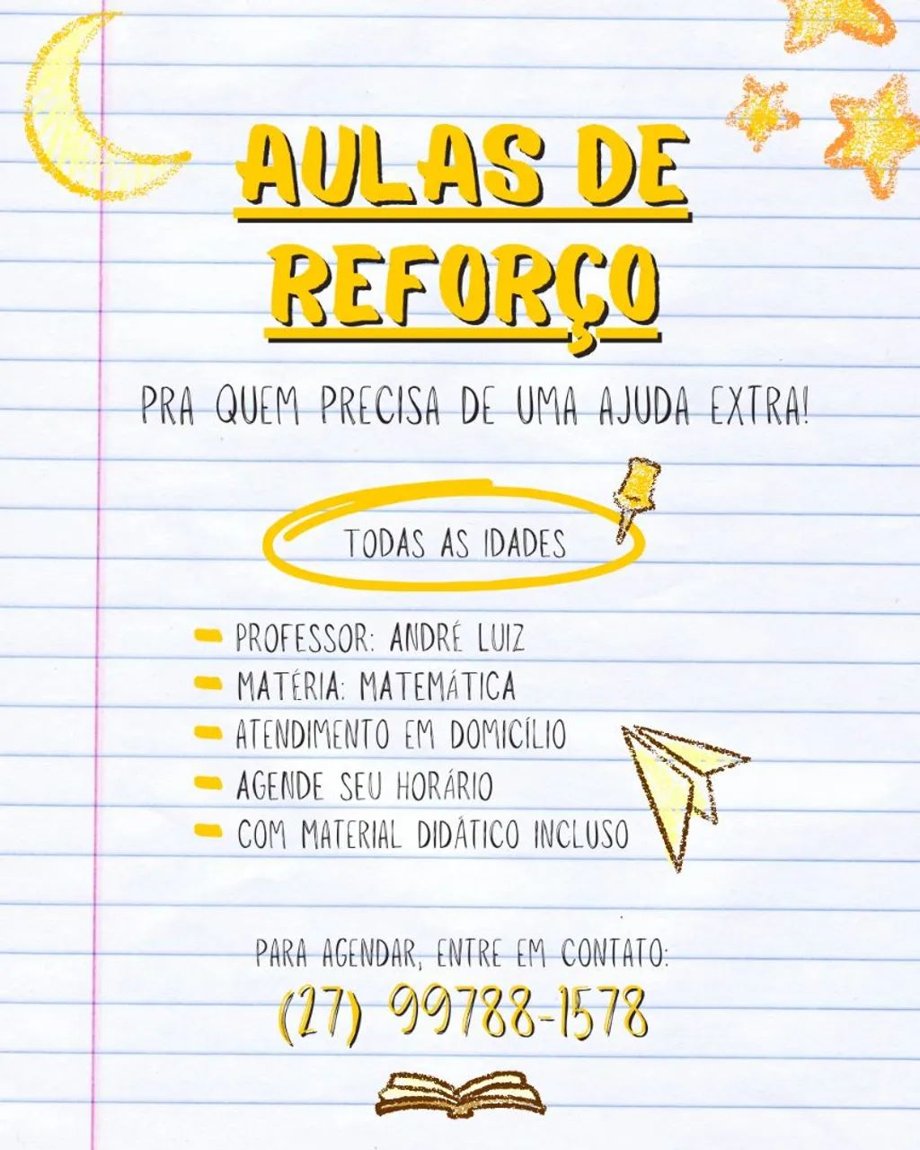 AULAS DE MATEMÁTICA - LEIA COM ATENÇÃO 