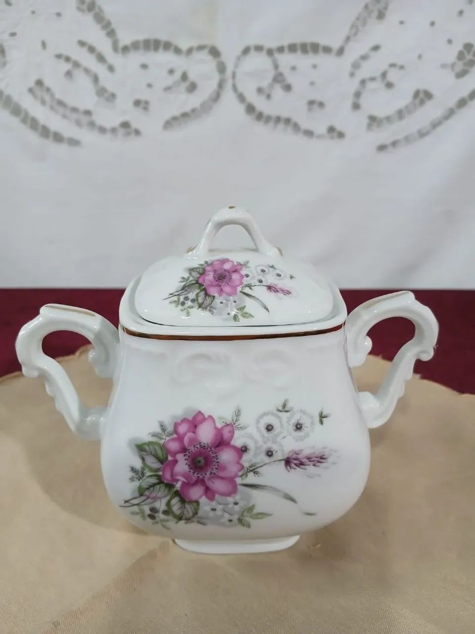  AçucareiroPorcelana Vista Alegre Portugal vintage - Foto 3