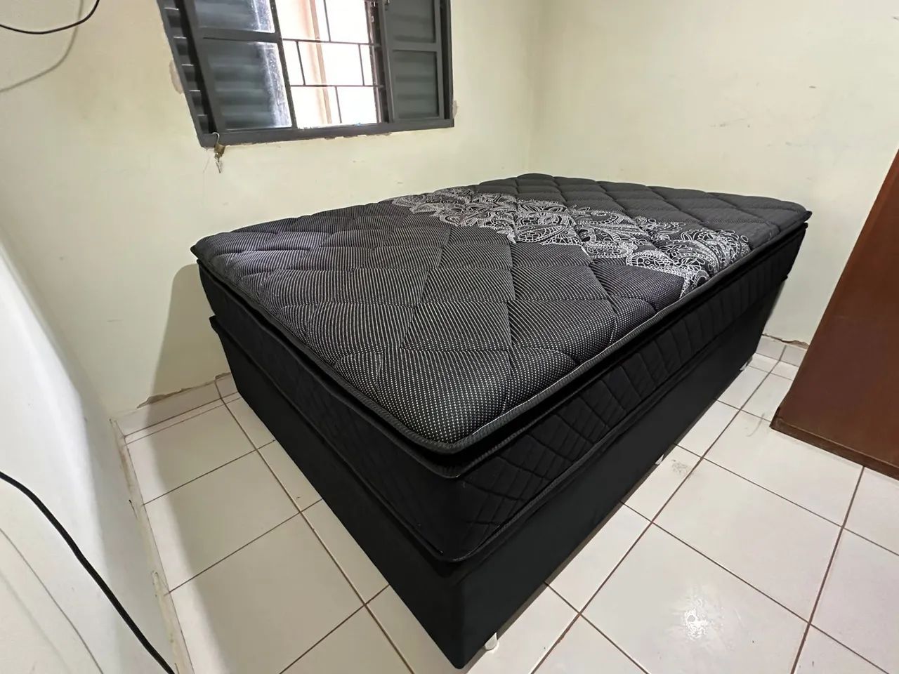 Cama casal baú colchão pillow top novo garantia preço de fábrica  - Foto 3