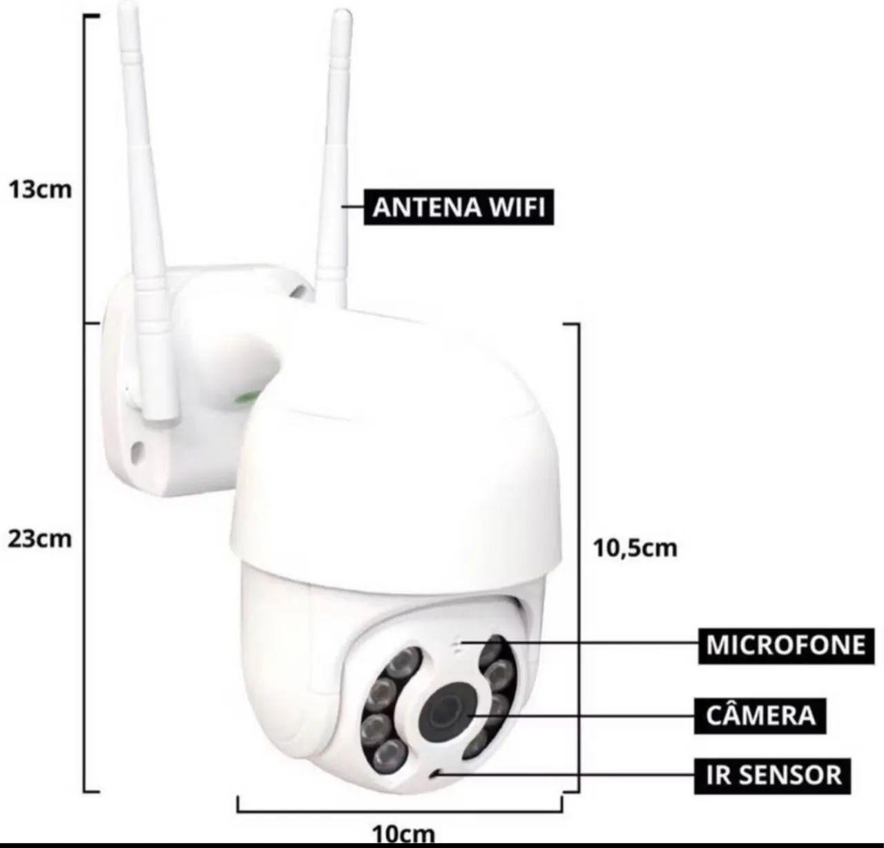 Câmera Speed Dome Ip Wifi Sistema Icsee Infravermelho Sd - Foto 2