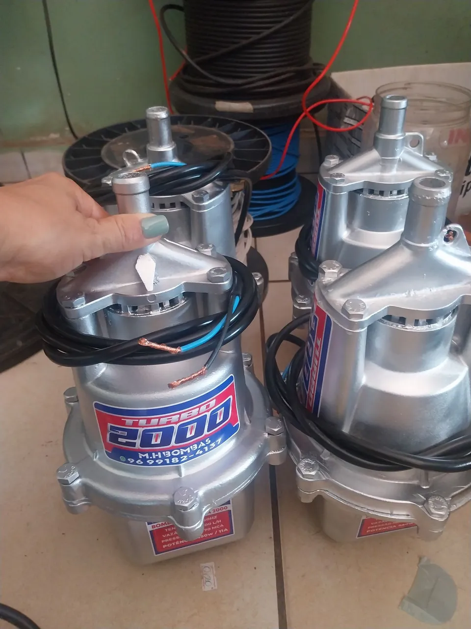 Bomba sapo 3meses apenas 180