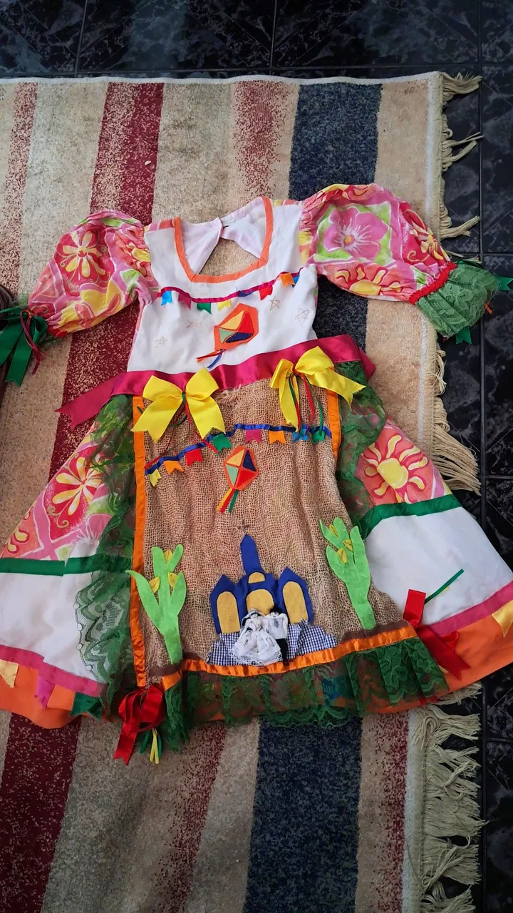 Vestido Festa Junina Infantil