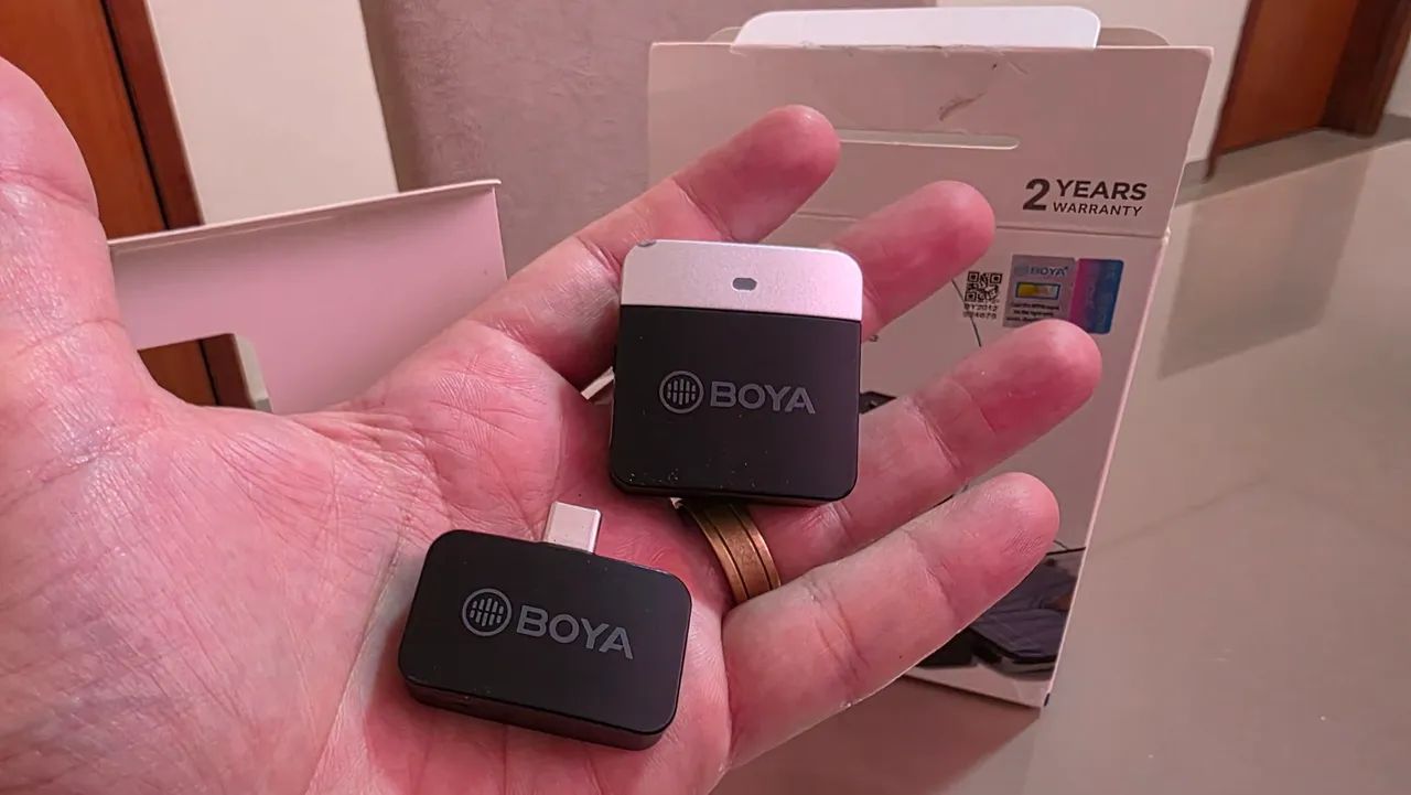 Microfone lapela Boya