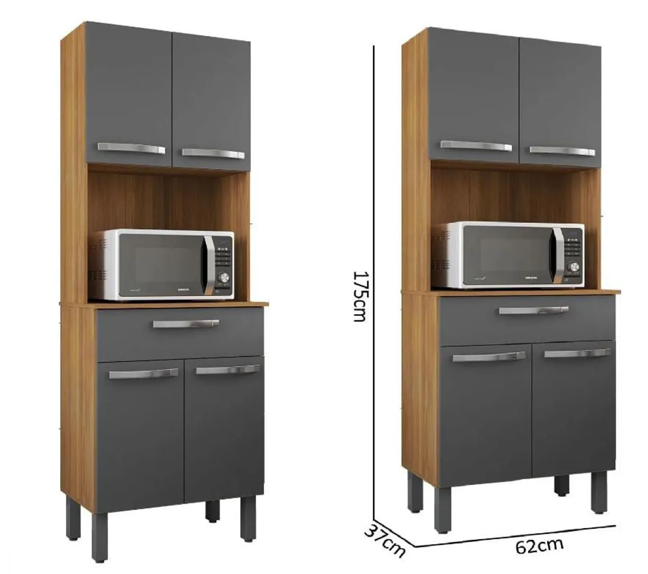 Armário de Cozinha com espaço para Micro-ondas - Novo