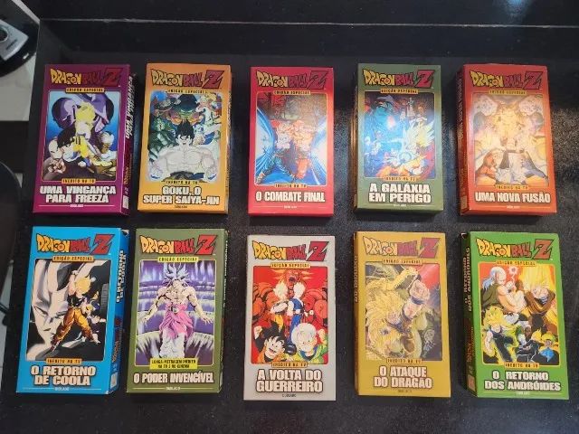 Lote VHS Dragon Ball Z Edição Especial (10 fitas) - Dublado - Colecionador