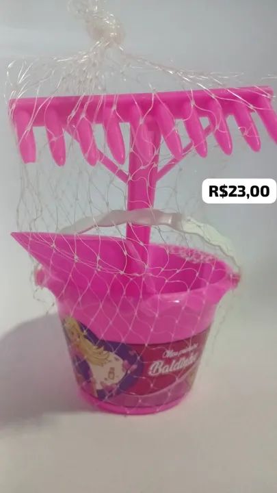 Conjunto de Brinquedos de Praia - Balde, Pá e Rastelo