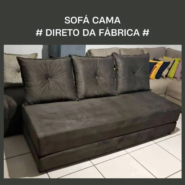 Oferta Sofá Cama Direto da Fabrica