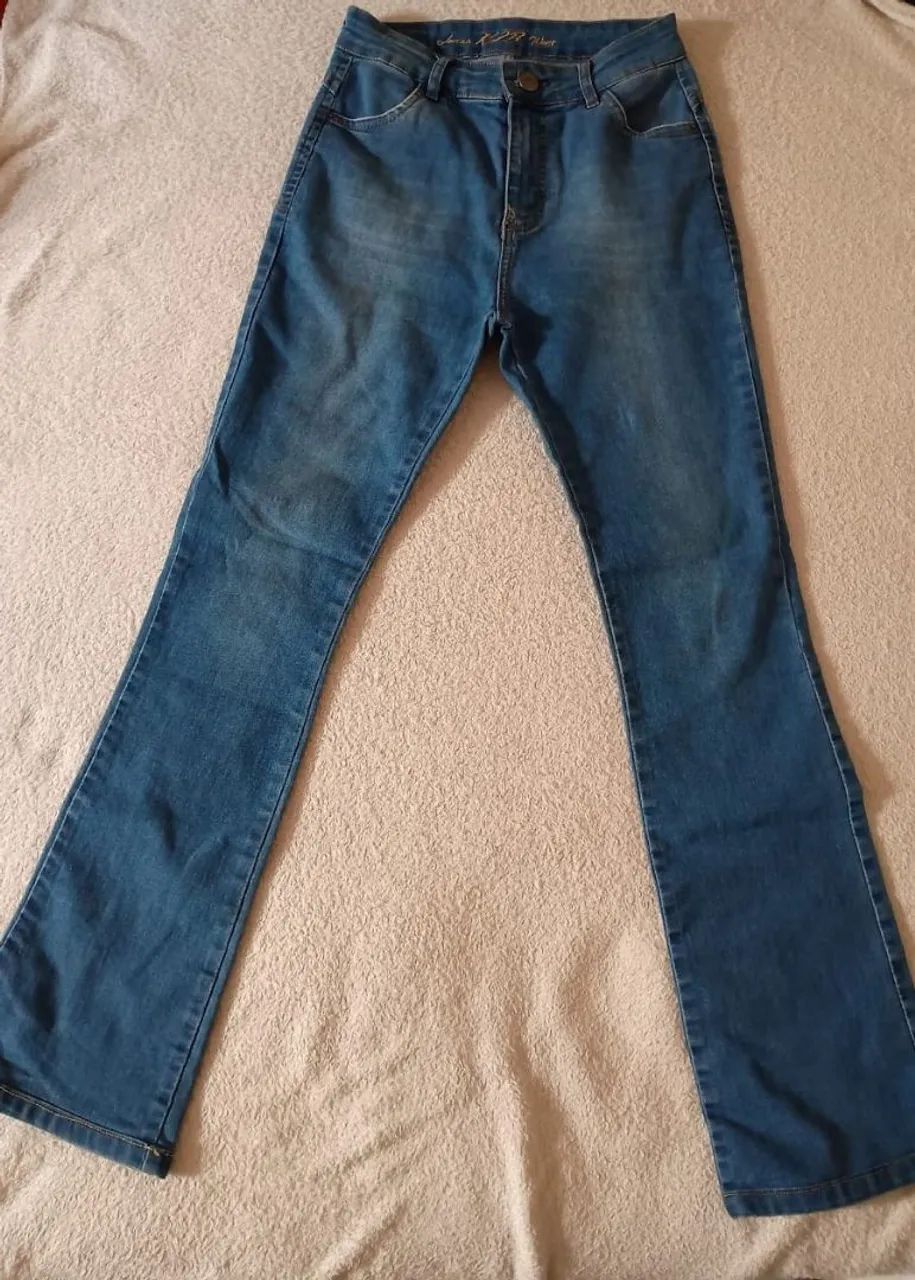 Calça Jeans Flare Azul - Tamanho M - Foto 2