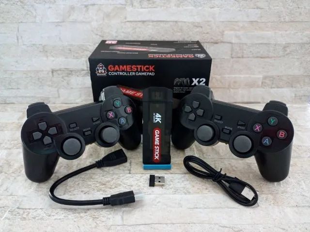 GD10 Video Game Stick 4K Console 2.4G Duplo Controlador Sem Fio 40000 Jogos 128GB Retrô 