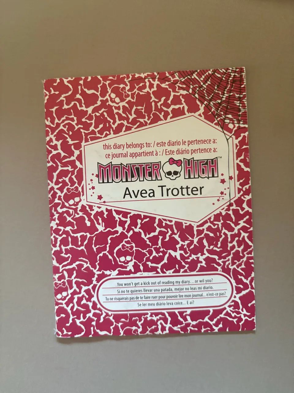 Diário Avea Trotter - Monster High 