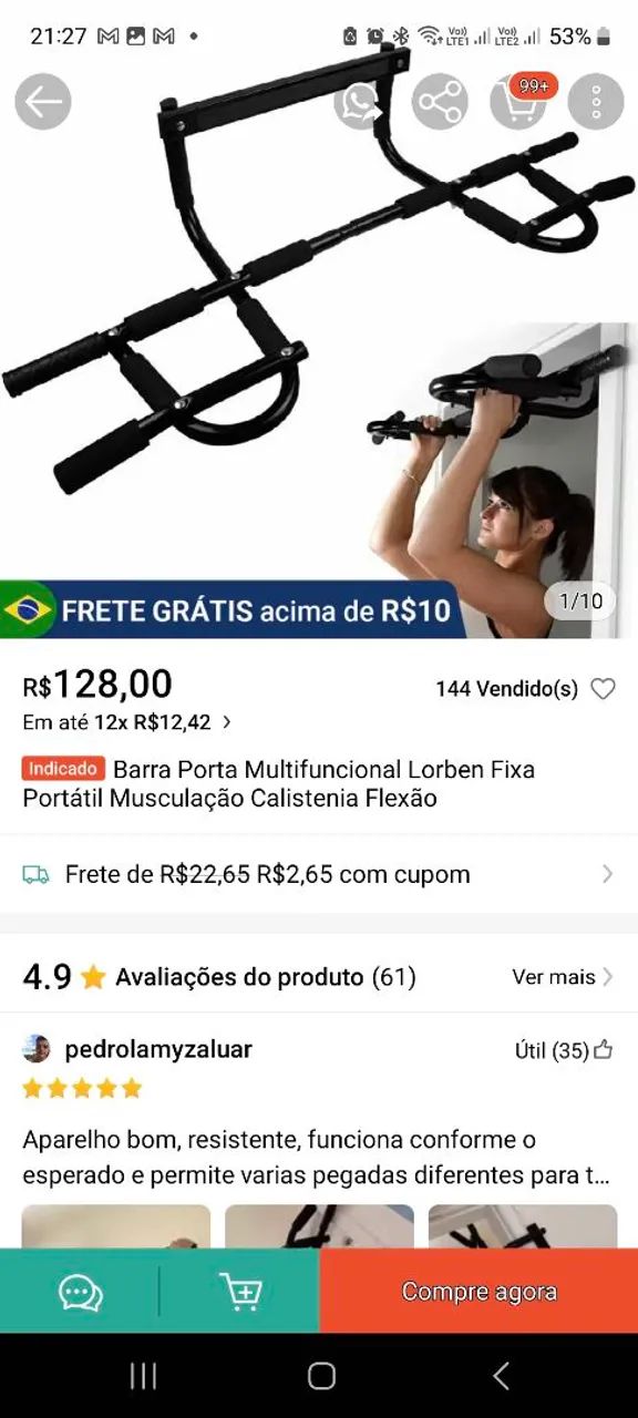 BARRA FIXA MULTIUSO - Foto 3