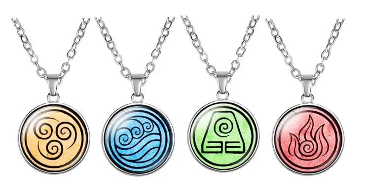 Kit colar 4 elementos - O último mestre (Avatar)