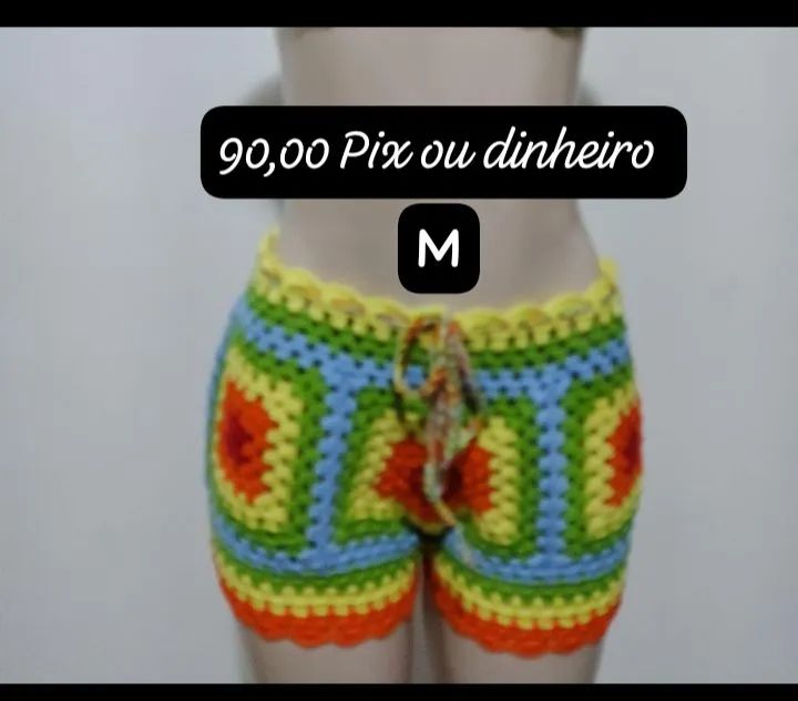 Shorts Crochê 