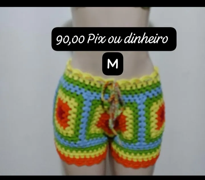 Shorts Crochê
