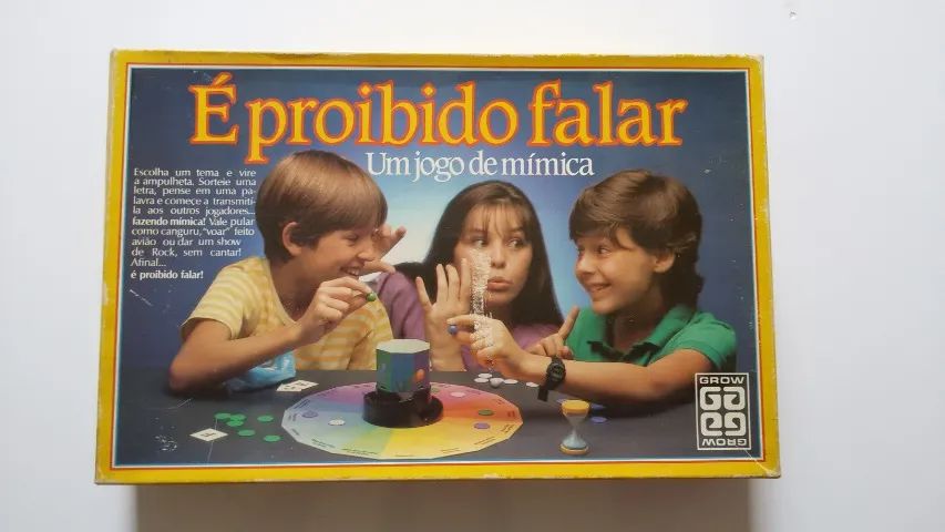 Jogo É Proibido Falar Grow - Antigo Anos 80 Completo