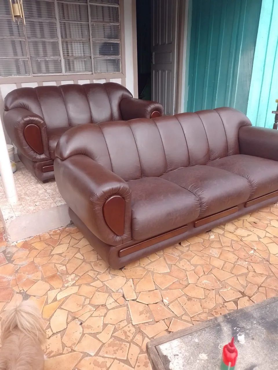 Sofá rima móveis 3 + 2 lugar  - Foto 4