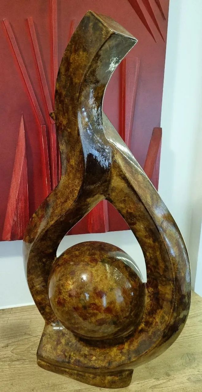 ESCULTURA GRANDE DE CERÂMICA PARA DECORAÇÃO  - Foto 6