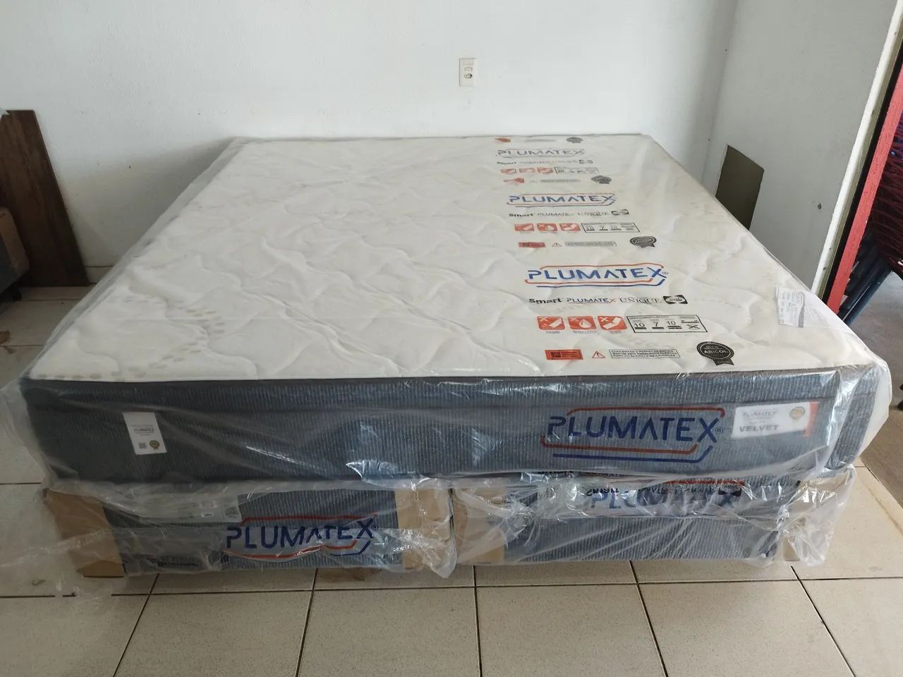 Cama box super king plumatex molas ensacadas nova  - Foto 3