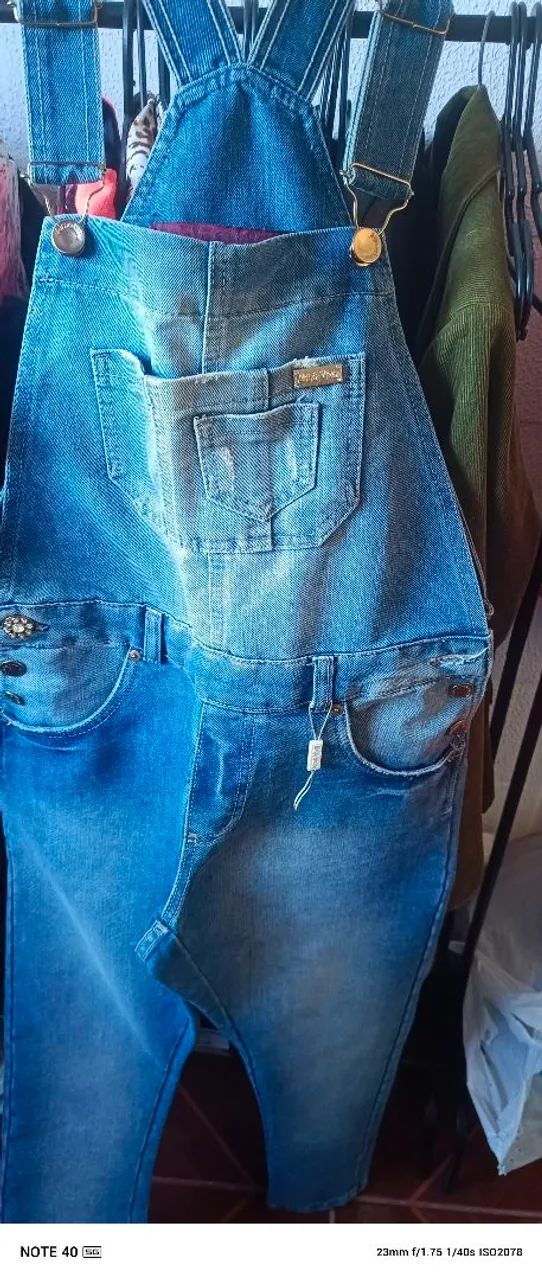 Macacão Jeans Feminino
