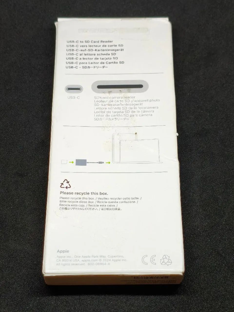 Leitor de cartão SD com conector UBS-C - Apple Original  - Foto 5