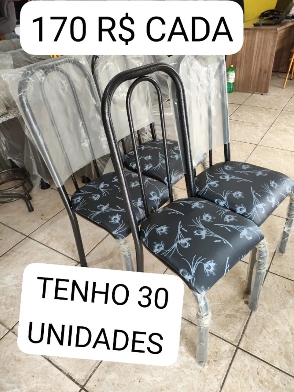 CADEIRAS TUBOLAR NOVAS, 