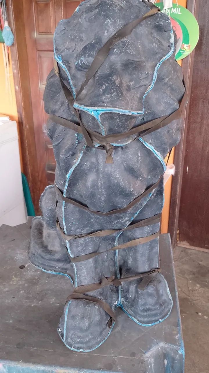 Fôrma molde de leão grande de gesso - Foto 4