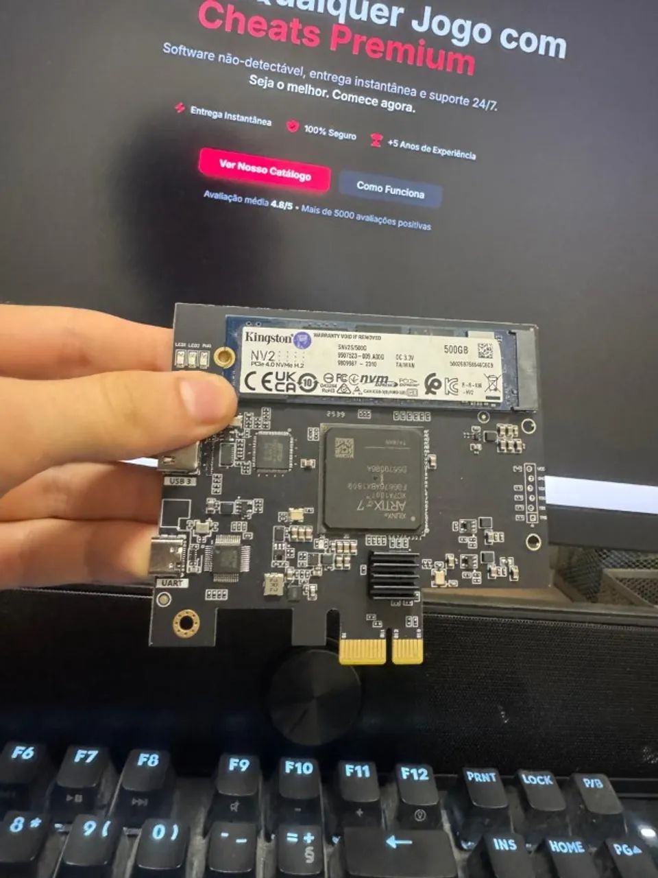 Placa DMA Modificada com Dispositivo REAL (HTPP De pobre) - Foto 2