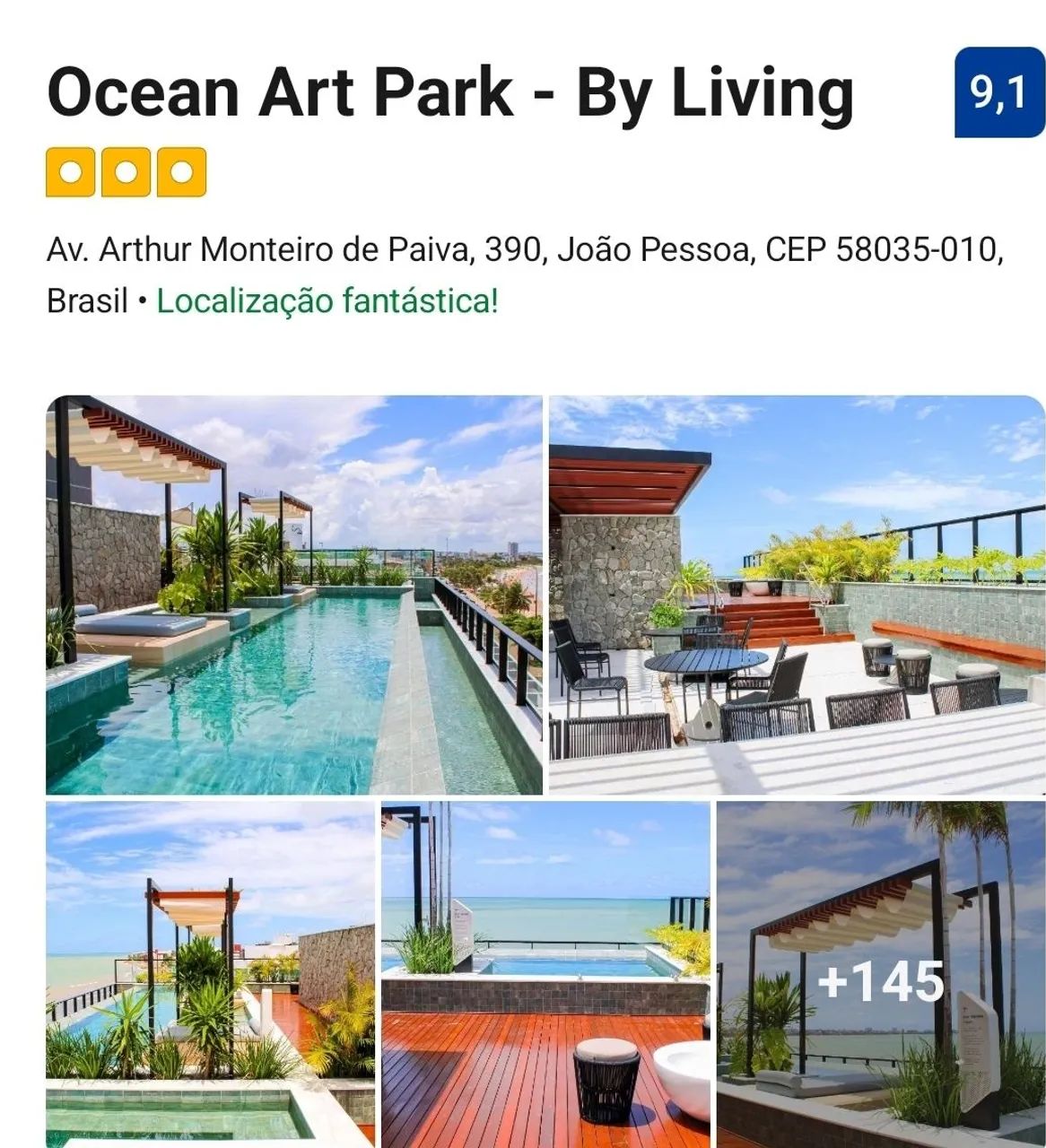 Vendo duas diárias nesse hotel em João Pessoa beira mar  