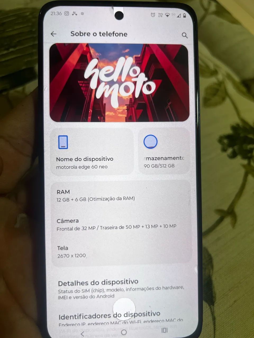 Moto Edge 60 pró 512GB