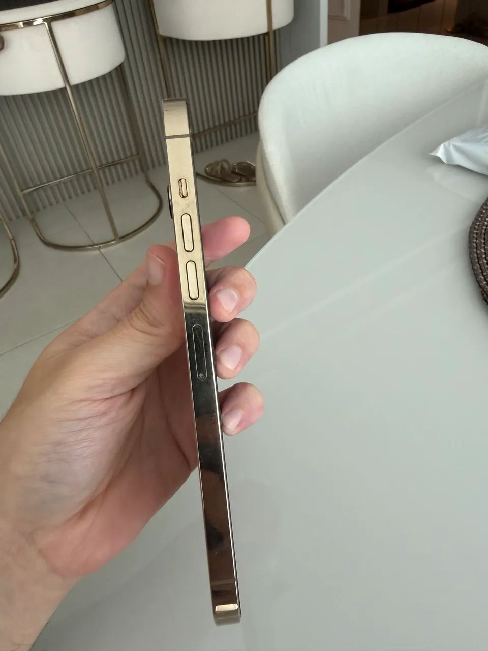 iPhone 13 Pro Max dourado (Gold) 128Gb - 78% bateria - ótimo estado  - Foto 4
