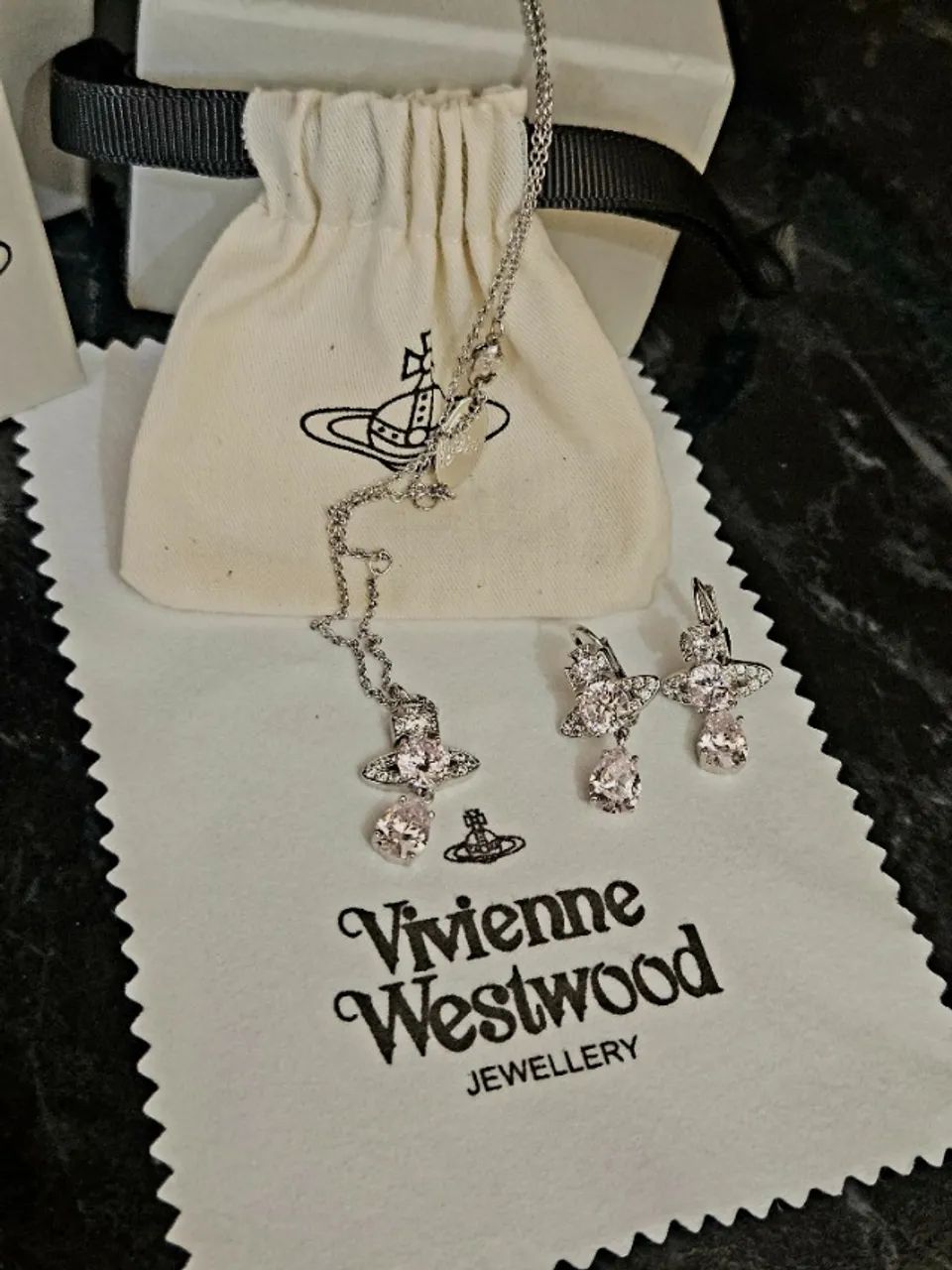 Colar e brincos Vivienne Westwood Mermaid Tear - Foto 2