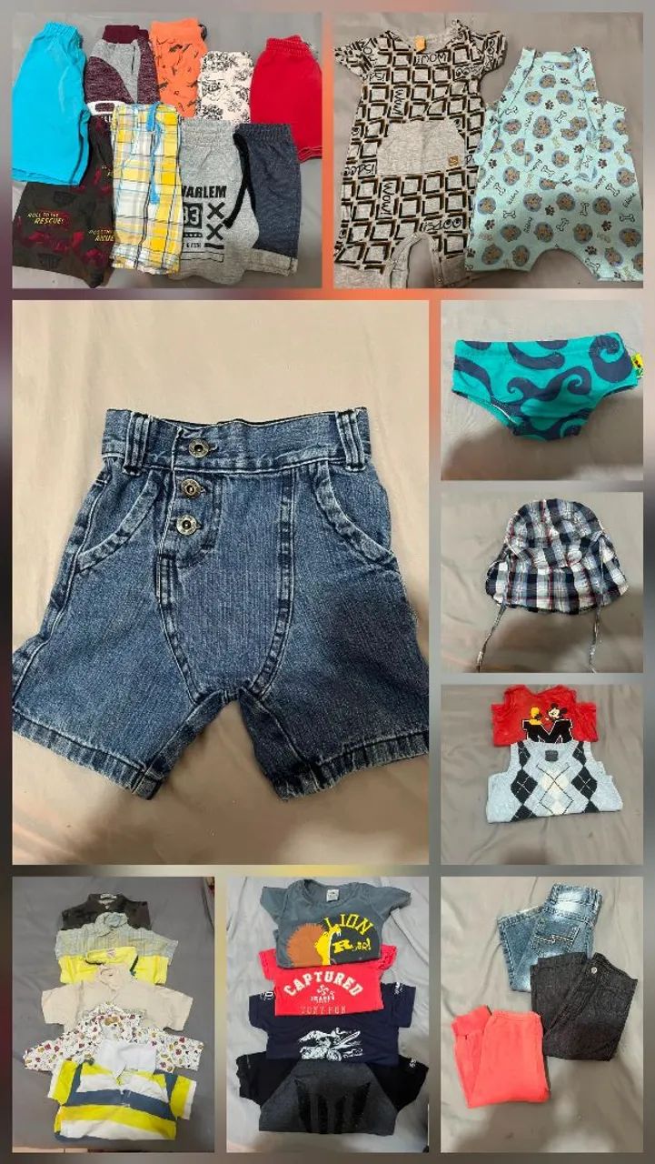Kit bebê menino, roupinhas, sapatinhos e bebê conforto  - Foto 3