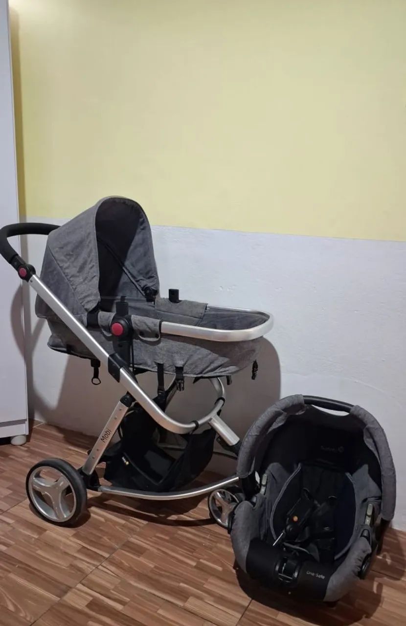 Kit Carrinho e Bebe Conforto  - Foto 4